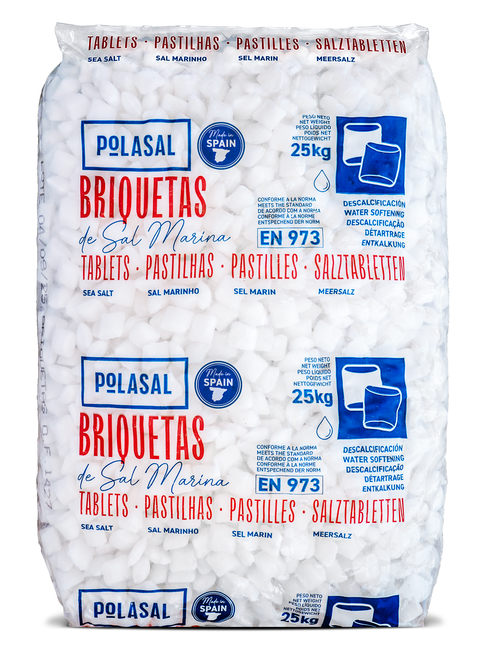 Briquetas de Sal Marina Polasal 25 Kg